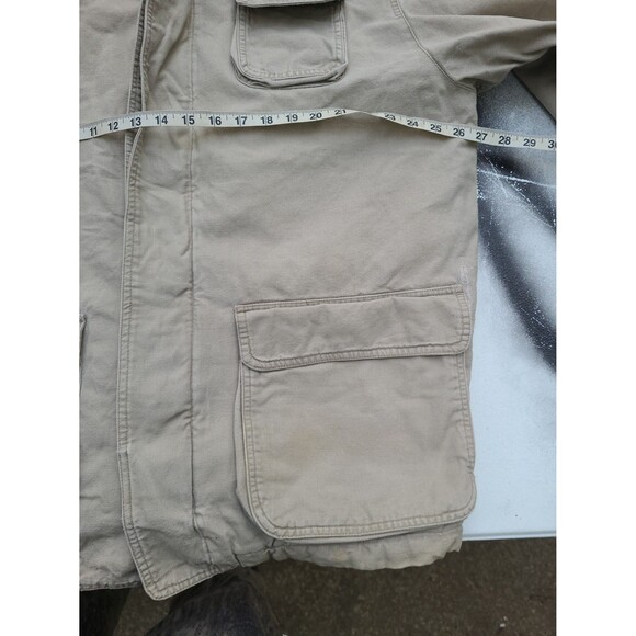 Vtg GAP Flannel Lined Barn Coat Chore Jacket  Y2k Out of Doors - Picture 13 of 13